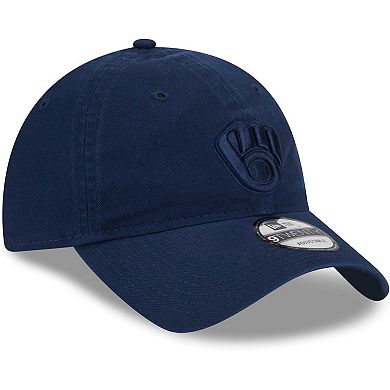 Men's New Era Navy Milwaukee Brewers Color Pack 9TWENTY Adjustable Hat