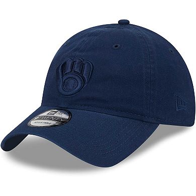 Men's New Era Navy Milwaukee Brewers Color Pack 9TWENTY Adjustable Hat