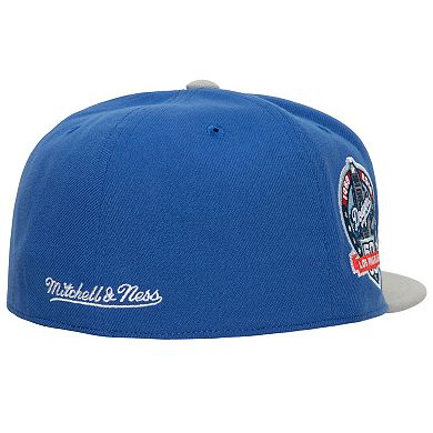 Men's Mitchell & Ness Royal/Gray Los Angeles Dodgers Bases Loaded Fitted Hat