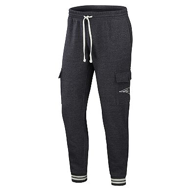 Men's NFL x Darius Rucker Collection by Fanatics Heather Charcoal New England Patriots Cargo Jogger Pants