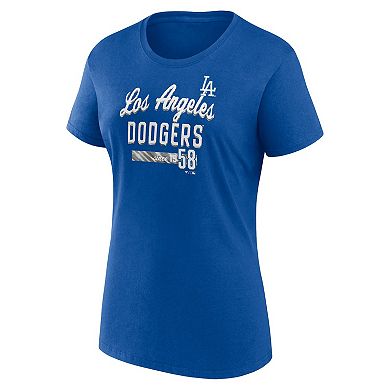 Women's Fanatics Branded Royal Los Angeles Dodgers Logo T-Shirt