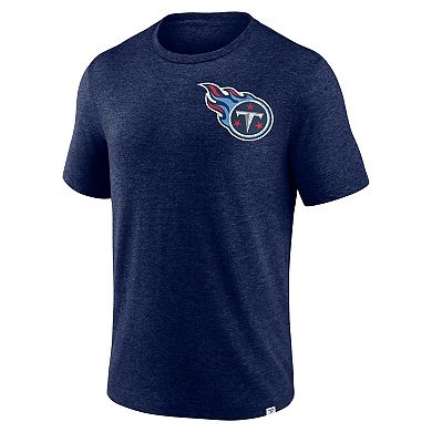 Men's Profile Navy Tennessee Titans Big & Tall Two-Hit Throwback T-Shirt