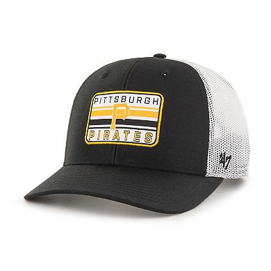 Men's '47 Black Pittsburgh Pirates Drifter Trucker Adjustable Hat