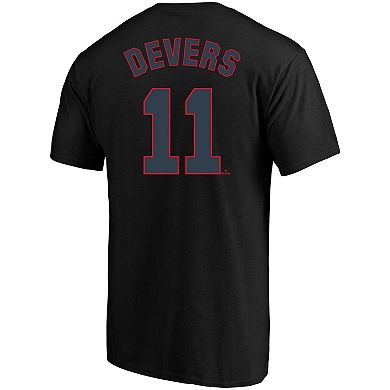 Men's Profile Rafael Devers Black Boston Red Sox Big & Tall Name & Number T-Shirt