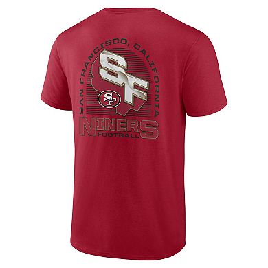 Men's Profile  Scarlet San Francisco 49ers Big & Tall Two-Sided T-Shirt