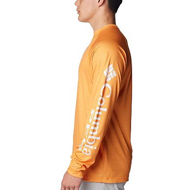 Men's Columbia  Tennessee Orange Tennessee Volunteers PFG Terminal Tackle Omni-Shade Raglan Long Sleeve T-Shirt