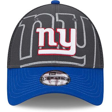 Youth New Era Graphite New York Giants Reflect 9FORTY Adjustable Hat