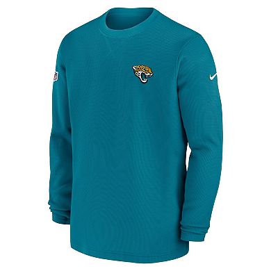 Men's Nike  Teal Jacksonville Jaguars 2023 Sideline Long Sleeve Performance T-Shirt