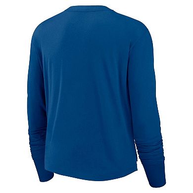 Women's Nike Royal Indianapolis Colts High Hip Performance Long Sleeve T-Shirt