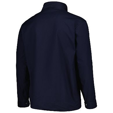 Men's Dunbrooke Navy Tennessee Titans Journey Workwear Tri-Blend Full-Zip Jacket