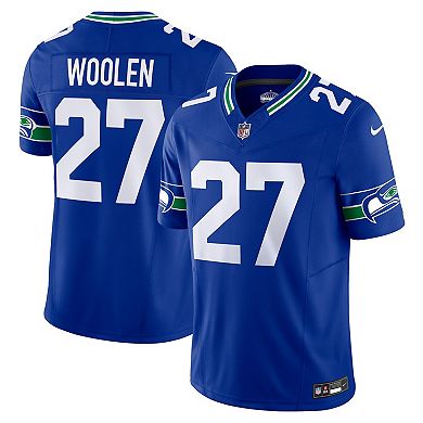 Men's Nike Tariq Woolen Royal Seattle Seahawks Vapor F.U.S.E. Limited Jersey