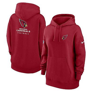 Women's Nike Cardinal Arizona Cardinals 2023 Sideline Club Fleece Pullover Hoodie
