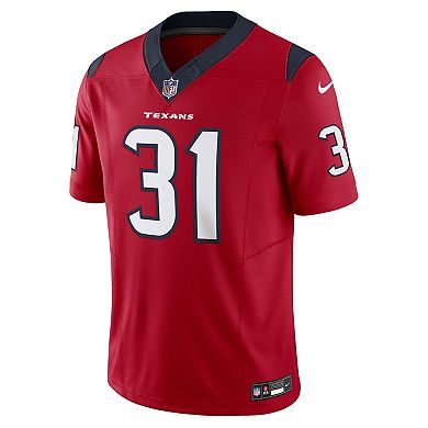 Men's Nike Dameon Pierce Red Houston Texans Vapor F.U.S.E. Limited Jersey