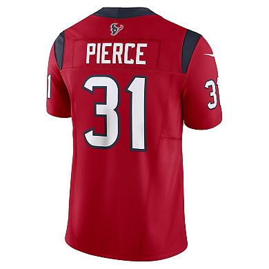 Men's Nike Dameon Pierce Red Houston Texans Vapor F.U.S.E. Limited Jersey