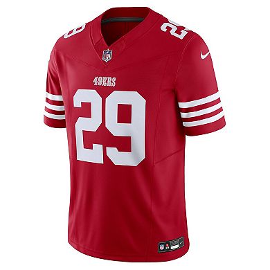 Men's Nike Talanoa Hufanga Scarlet San Francisco 49ers  Vapor F.U.S.E. Limited Jersey