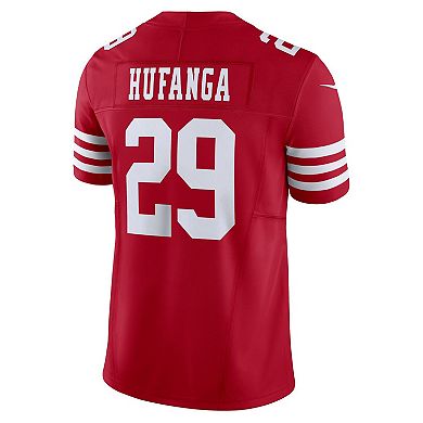 Men's Nike Talanoa Hufanga Scarlet San Francisco 49ers  Vapor F.U.S.E. Limited Jersey