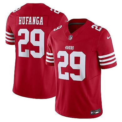 Men's Nike Talanoa Hufanga Scarlet San Francisco 49ers  Vapor F.U.S.E. Limited Jersey