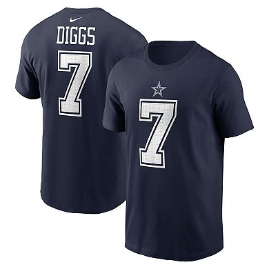 Men's Nike Trevon Diggs  Navy Dallas Cowboys  Player Name & Number T-Shirt