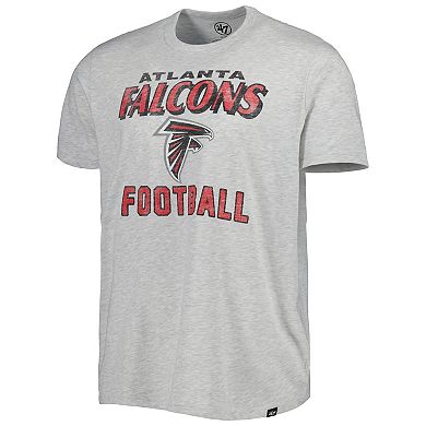 Men's '47 Heathered Gray Atlanta Falcons Dozer Franklin Lightweight T-Shirt