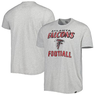 Men's '47 Heathered Gray Atlanta Falcons Dozer Franklin Lightweight T-Shirt