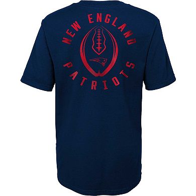 Preschool Navy New England Patriots Liquid Camo Logo T-Shirt