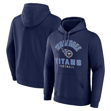 Men's Fanatics Branded  Navy Tennessee Titans Between the Pylons Pullover Hoodie