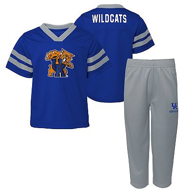 Infant Royal Kentucky Wildcats Two-Piece Red Zone Jersey & Pants Set