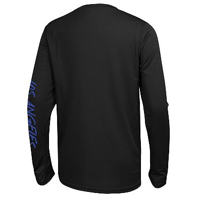 Men's Black Los Angeles Rams Agility Long Sleeve T-Shirt