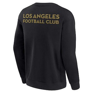 Unisex Fanatics Signature Black LAFC Super Soft Fleece Crew Sweatshirt