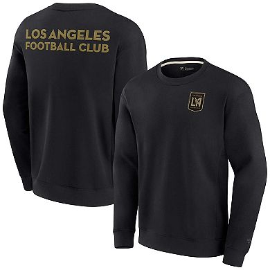 Unisex Fanatics Signature Black LAFC Super Soft Fleece Crew Sweatshirt