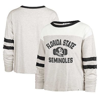 Women's '47 Oatmeal Florida State Seminoles All Class Lena Long Sleeve T-Shirt