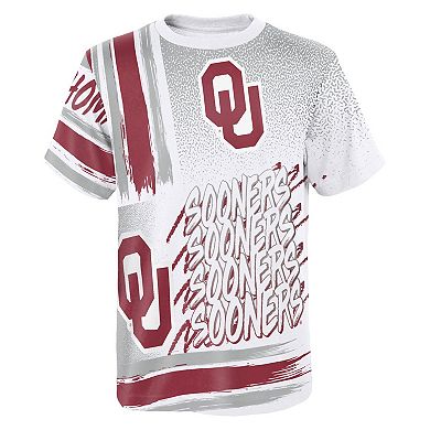 Preschool White Oklahoma Sooners Gametime Multi-Hit Oversized T-Shirt