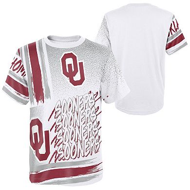 Preschool White Oklahoma Sooners Gametime Multi-Hit Oversized T-Shirt