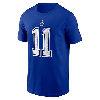 Men's Nike Micah Parsons  Royal Dallas Cowboys  Player Name & Number T-Shirt