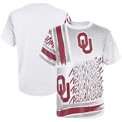 Youth White Oklahoma Sooners Gametime Multi-Hit T-Shirt