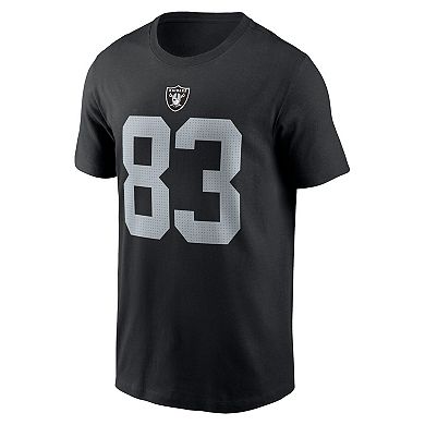 Men's Nike Darren Waller  Black Las Vegas Raiders  Player Name & Number T-Shirt