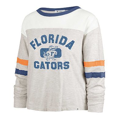 Women's '47  Oatmeal Florida Gators Vault All Class Lena Long Sleeve T-Shirt