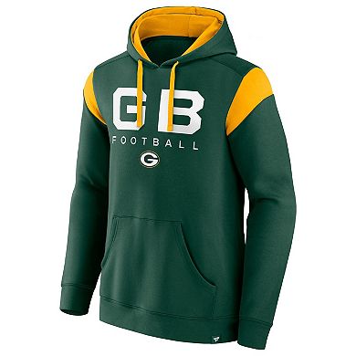 Men's Fanatics Green Green Bay Packers Call The Shot Pullover Hoodie