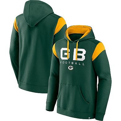 Men's Fanatics Green Green Bay Packers Call The Shot Pullover Hoodie