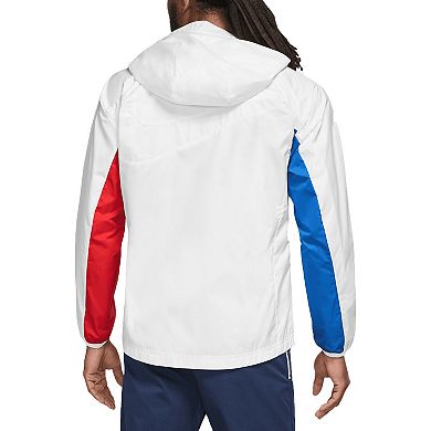 Men's Nike White Barcelona AWF Raglan Full-Zip Hoodie Jacket