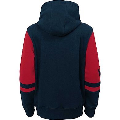 Preschool  Navy Houston Texans Stadium Color Block Full-Zip Hoodie