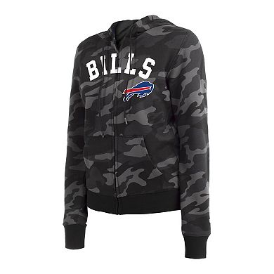 Women's New Era  Black Buffalo Bills Camo Full-Zip Hoodie