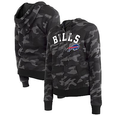 Women's New Era  Black Buffalo Bills Camo Full-Zip Hoodie
