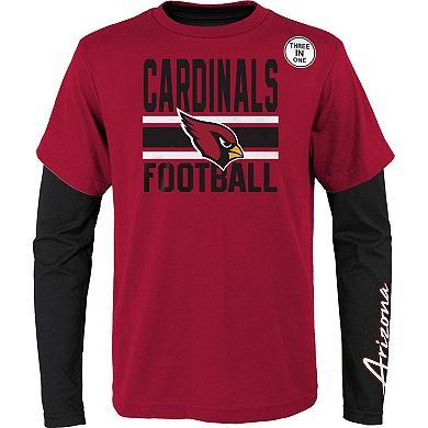 Youth Cardinal/Black Arizona Cardinals Fan Fave T-Shirt Combo Set