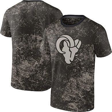 Men's Fanatics Branded Black Los Angeles Rams Shadow T-Shirt
