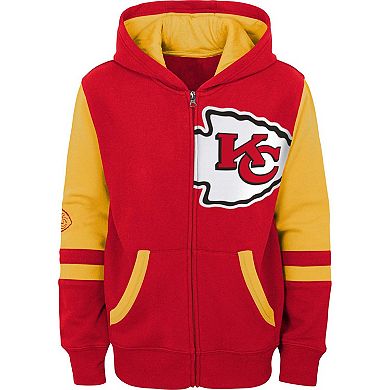 Preschool  Red Kansas City Chiefs Stadium Color Block Full-Zip Hoodie