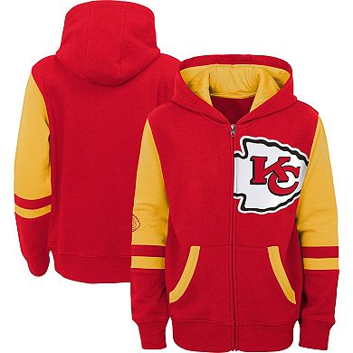 Preschool  Red Kansas City Chiefs Stadium Color Block Full-Zip Hoodie