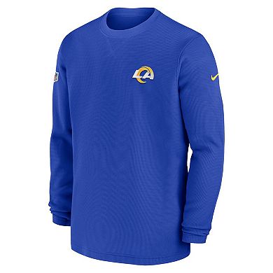 Men's Nike  Royal Los Angeles Rams 2023 Sideline Long Sleeve Performance T-Shirt