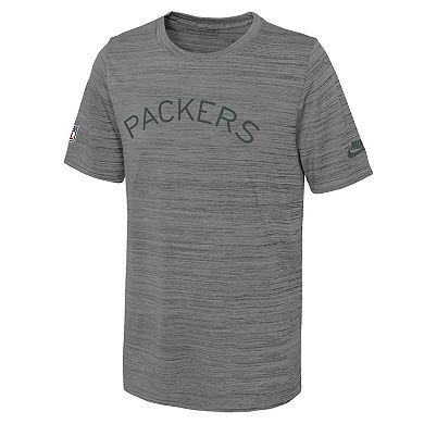 Youth Nike  Heather Gray Green Bay Packers