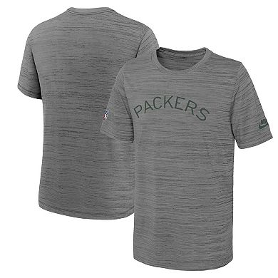 Youth Nike  Heather Gray Green Bay Packers